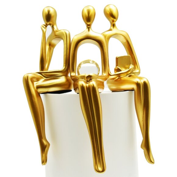 Adam & Friends Home Decor Shelf Sitters, Thinker, Fortune Teller, Reader - Picture 1 of 3